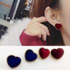 Heart Velvet Earring