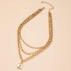 Layered Necklace X495 - Gold - One Size