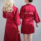 Wedding Morning Tie-waist Robe