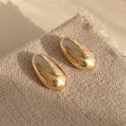 14k Gold Plated Polished Earring 1 Pair - Gold - One Size