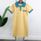 Short Sleeve Polo T-shirt Dress