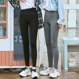 Contrast Trim Applique Leggings