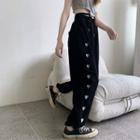 Heart-print Loose-fit Sweatpants