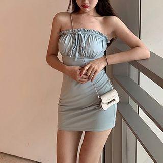 Halter Tube Dress Blue - One Size