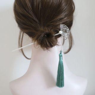 Fan Tassel Hair Stick
