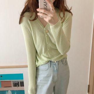 Plain Rib Cardigan