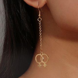 Female Symbol Drop Earring