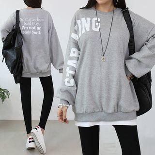 Crew-neck Letter Sweatshirt