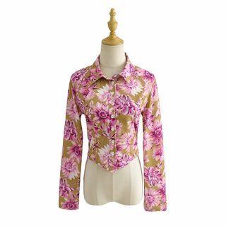 Floral Open Back Shirt