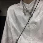 Couple Matching Long-sleeve Frog-buttoned Shirt