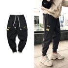Chinese Character Cargo Harem Pants
