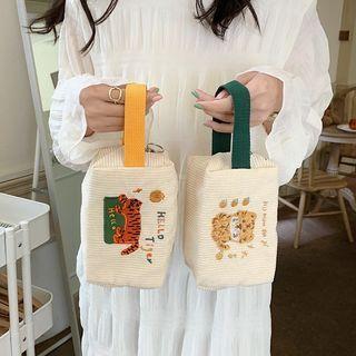Tiger Embroidery Pouch
