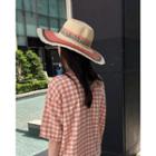 Color-block Panama Hat