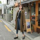 Wide-sleeve Open-font Long Cardigan