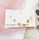 Set: Non-matching Stud Earring (assorted Designs) Set - Earrings - One Size