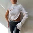 Set: One Shoulder Mock-neck Shrug + Camisole Top