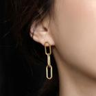 Chain Stud Earring Gold - One Size