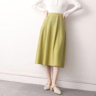 Knit Midi A-line Shirt