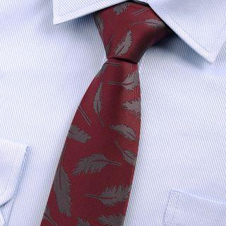 Feather Print Neck Tie