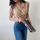 Drape-neck Top
