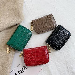 Croc Grain Short Wallet
