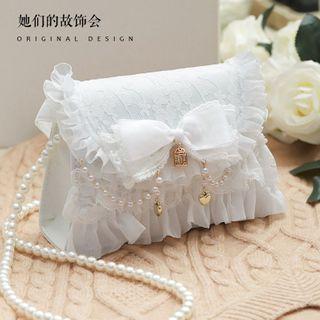 Lace Trim Lace Shoulder Bag
