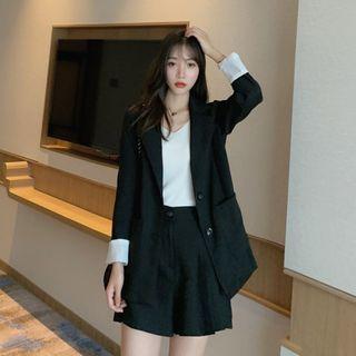 Set: Single Breasted Blazer + Skirt