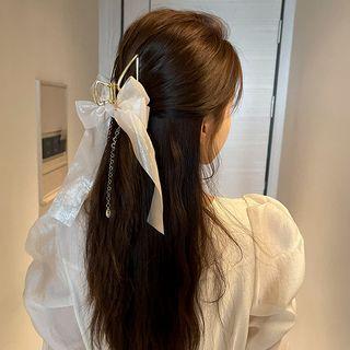 Chain Bow Hair Claw