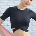 Short-sleeve Cropped Sport T-shirt