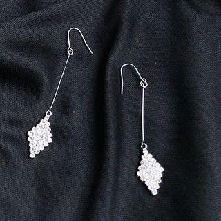Rhinestone Diamond-shaped Drop Earring