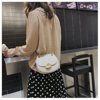 Chain Dotted Pvc Crossbody Bag