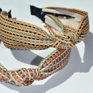 Knotted Raffia Hair Band