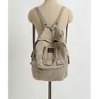 Canvas Utility Backpack Beige - One Size