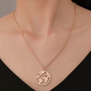 Alloy World Pendant Necklace