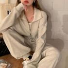 Collared Zip Jacket / Sweatpants