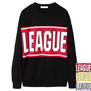 Couple Loose-fit Printed Sweatshirt
