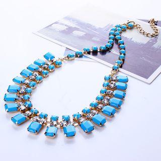 Jeweled Fringe Necklace