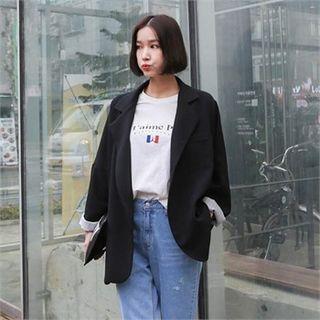 One-button Oversized Blazer