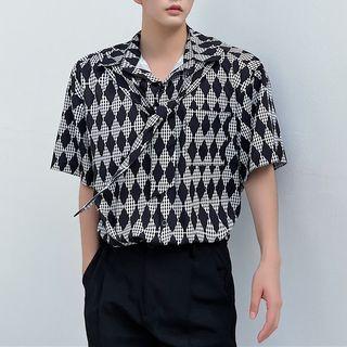 Short Sleeve Argyle Pocket Shirt