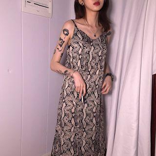Pattern Printed Spaghetti-strap Mini Dress As Shown In Figure - One Size