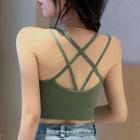 Cropped Strappy Tank Top