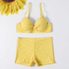 Set: Dotted Bobble Short-sleeve Cover-up + Dotted Bikini