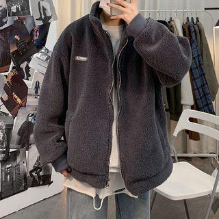 Plain Fleece Zipped Jacket