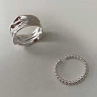 Beaded Open Ring / Asymmetrical Ring