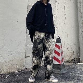 Dye Wide-leg Sweatpants