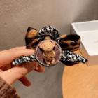 Bear Leopard Print Hair Clamp