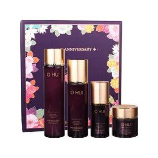 O Hui - Age Recovery Beautiful Face Campaign Set: Softener 150ml + Emulsion 100ml + Essence 20ml + Cream 20ml