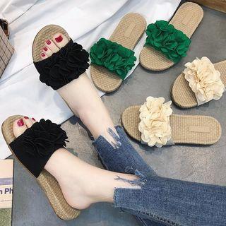 Floral Woven Slippers