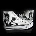 Dressing Up High-top Canvas Sneakers