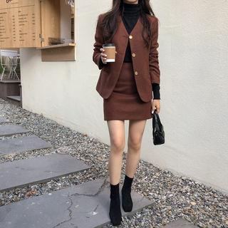Collarless M Lange Blazer